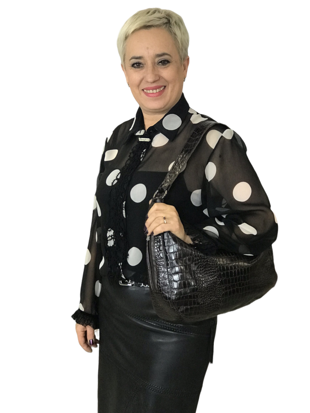 картинка кожаные  "Италия-01"- Женская кожаная сумка. Коричневый крокодил, тиснение, лак от Ирины Берзиной